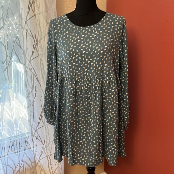 NEW American Eagle Drop Wasit Boho Cut Out Back Bady Doll Dress - Picture 1 of 8